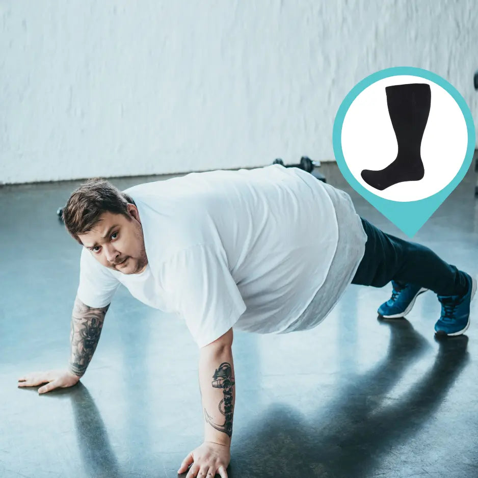 Extra weite Kompression Socken - CircuPlus Med