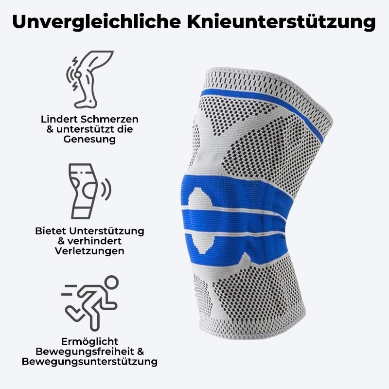 FitPro™ Silikon Kniebandage mit Kompressionsunterstützung