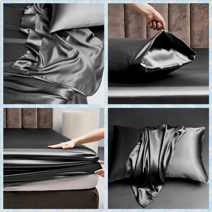 LuxeDream™ Polyester-Satinbettwäsche