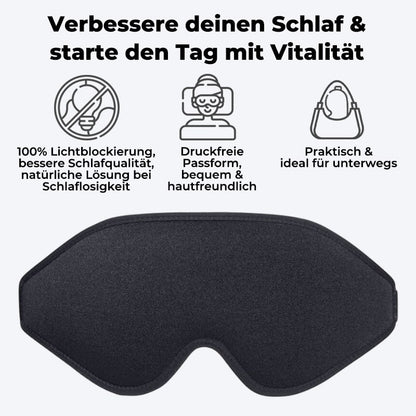 SleepBliss™ 3D Memory-Schaumstoff-Seiden-Schlafmaske