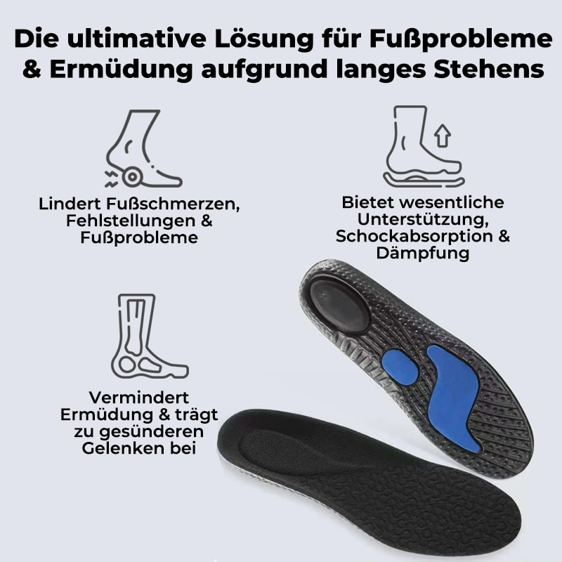 SoleFit™ Schock-absorbierende Orthopädische Einlagen