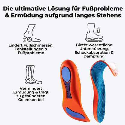 SoleFlex™ Orthopädischen Einlage bei Plattfuß und Fersensporn
