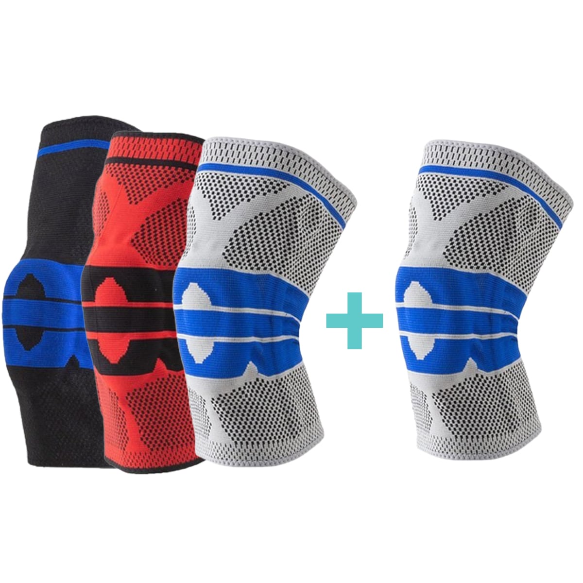 FitPro™ Silikon Kniebandage mit Kompressionsunterstützung